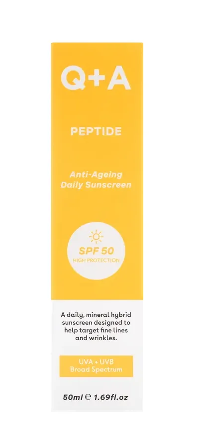Q+A Zonnebrandcrème Peptide SPF (50 ml)