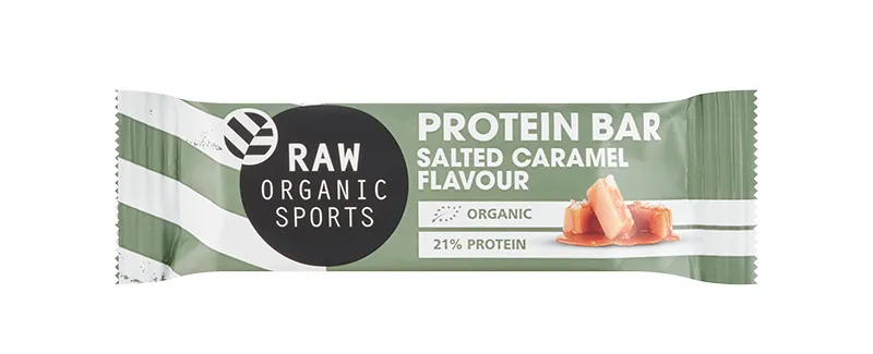 Raw Organic Sports Proteine Bar Salted Caramel (47 gr)