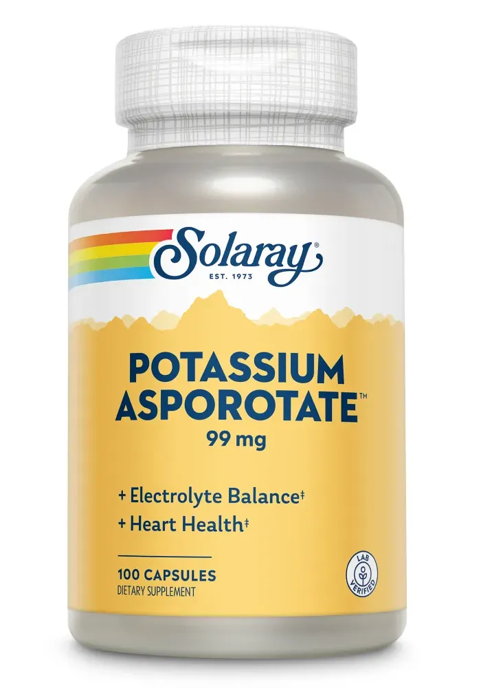 Solaray Potassium Asporotate 99mg Capsules (100 capsules)