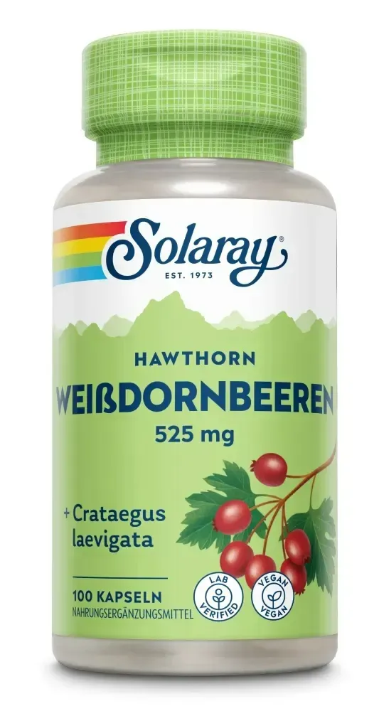 Solaray Meidoornbessen Capsules (100 capsules)
