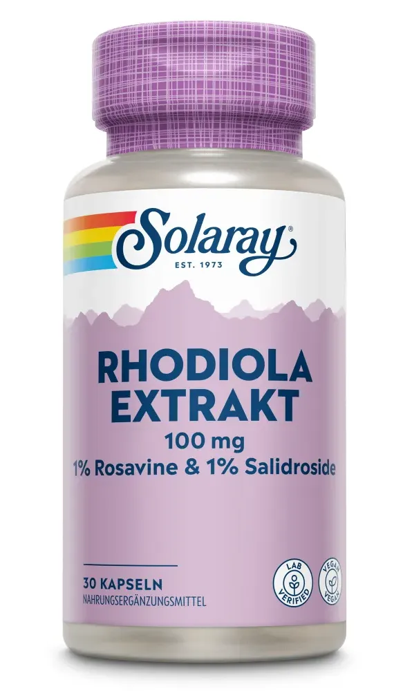 Solaray Rhodiola Extract 100mg Capsules (30 capsules)