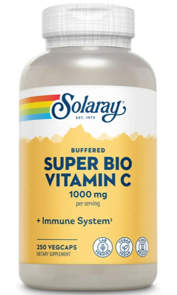 Solaray Super Bio Vitamin C Capsules (250 vegetarische capsules)