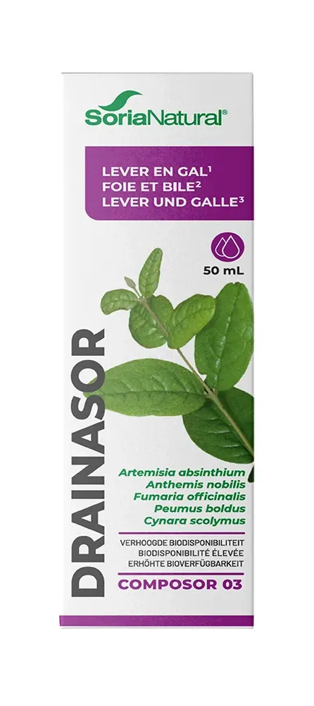 Soria Natural Drainasor Composor Druppels (50 ml)