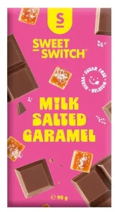 Sweet-switch Milk Salted Caramel Suikervrij (90 gr)