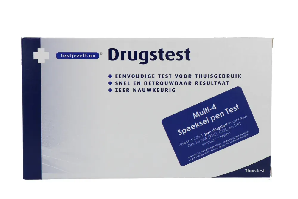 Testjezelf.nu Drugstest Multi-4 Speeksel Pen Test (2 stuks)