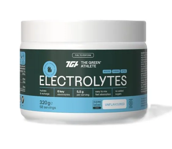 The Green Athlete Elektrolytes Unflavoured Poeder (320 gr)