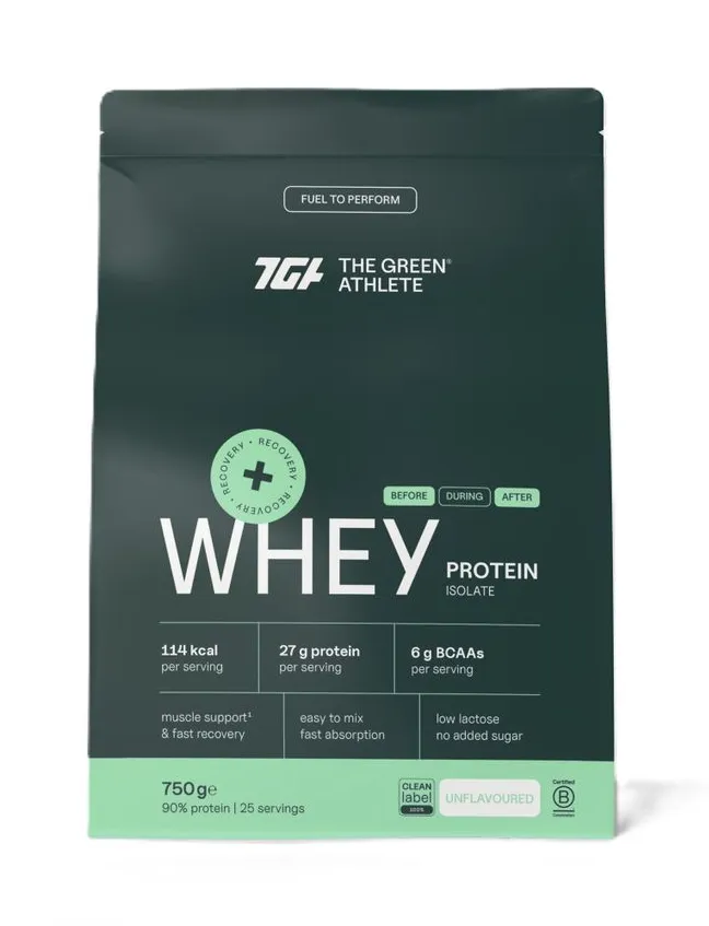 The Green Athlete Whey Protein Isolate Unflavoured Poeder (750 gr)