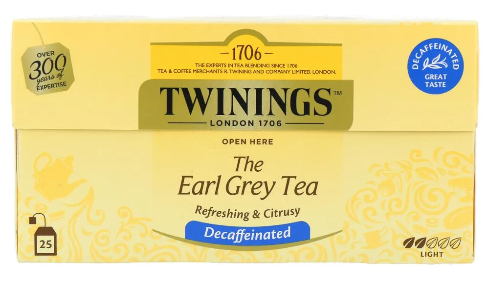 Twinings Earl Grey Thee Decaffeinated (25 zakjes)