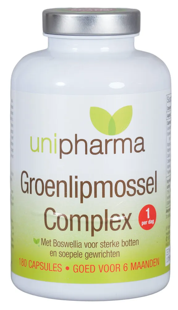 Unipharma Groenlipmossel Complex Capsules (180 capsules)