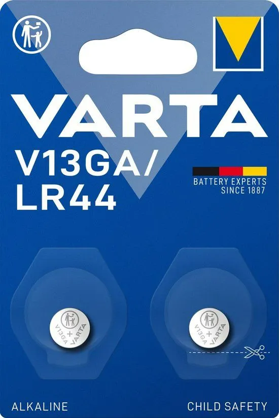 Varta V13ga / Lr44 Alkaline Knoopcel-batterij (2 stuks)