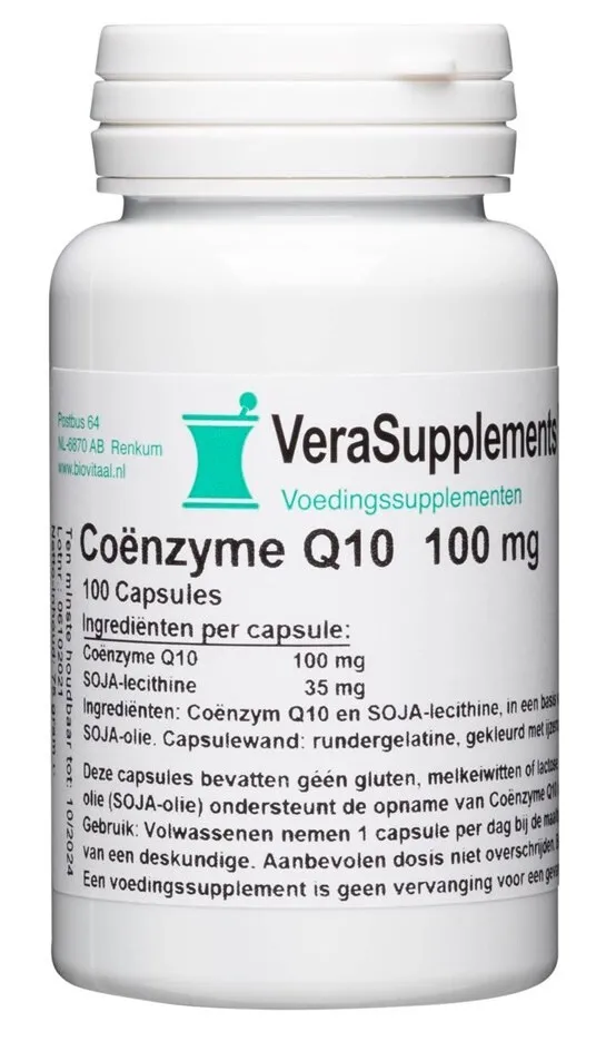 Verasupplements Coënzyme Q10 100 Mg Capsules (100 capsules)