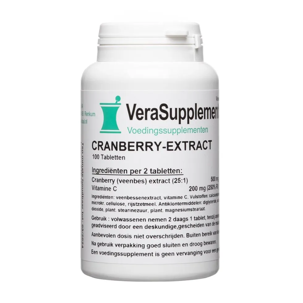 Verasupplements Cranberry Extract Tabletten (100 tabletten)