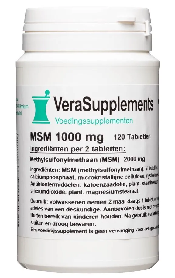 Verasupplements Msm 1000 Tabletten (120 tabletten)