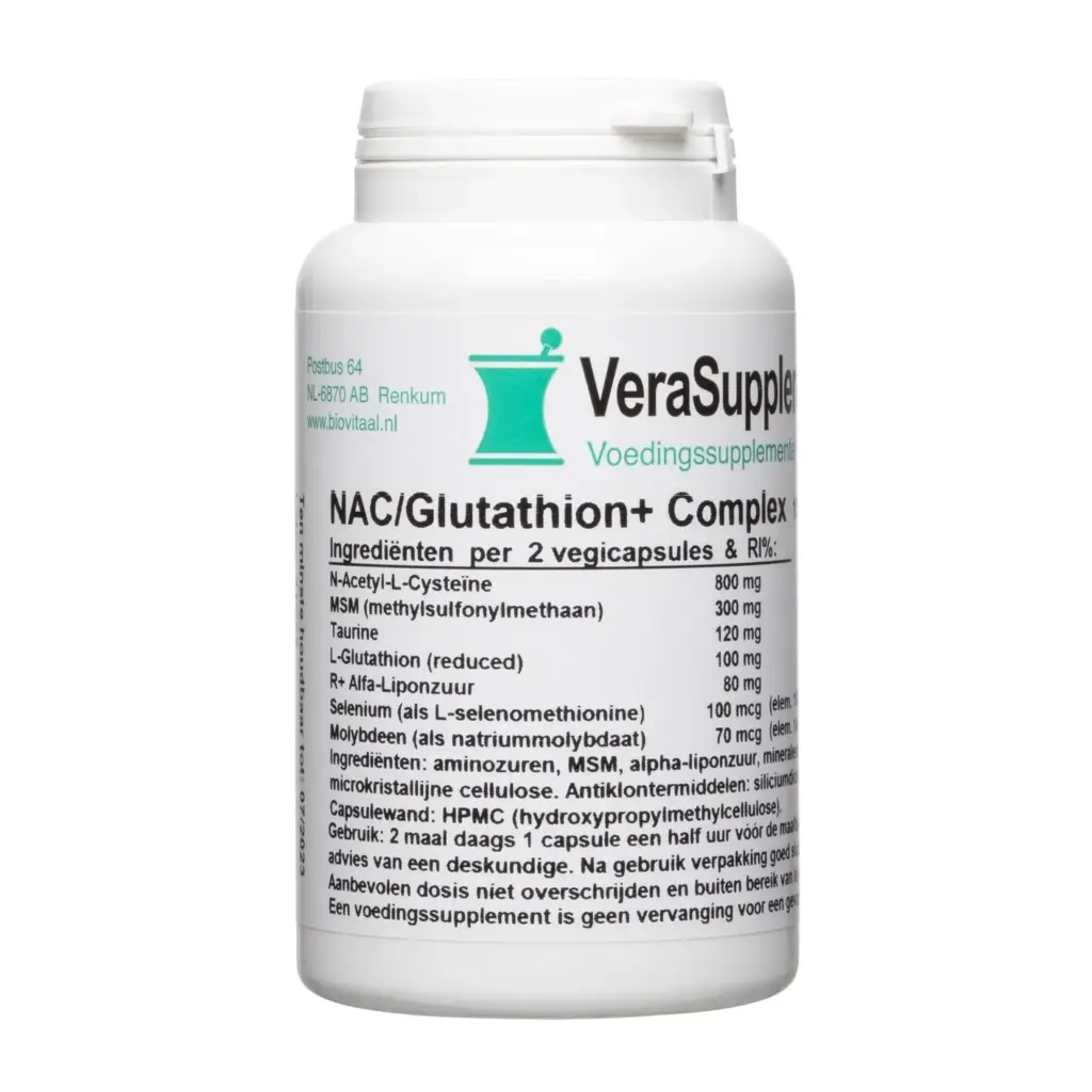 Verasupplements Nac/glutathion Complex Capsules (100 vegetarische capsules)