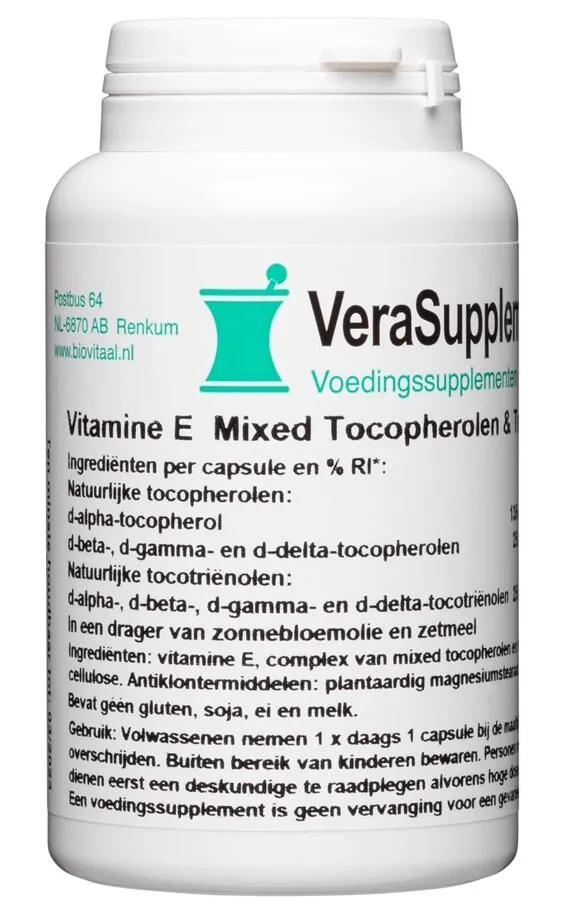 Verasupplements Vitamine E Mixed Tocopherols - 200 I.e. Capsules (100 capsules)