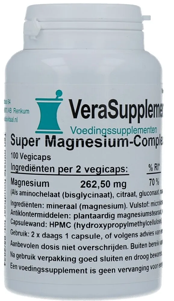 Verasupplements Super Magnesium Complex Capsules (100 vegetarische capsules)