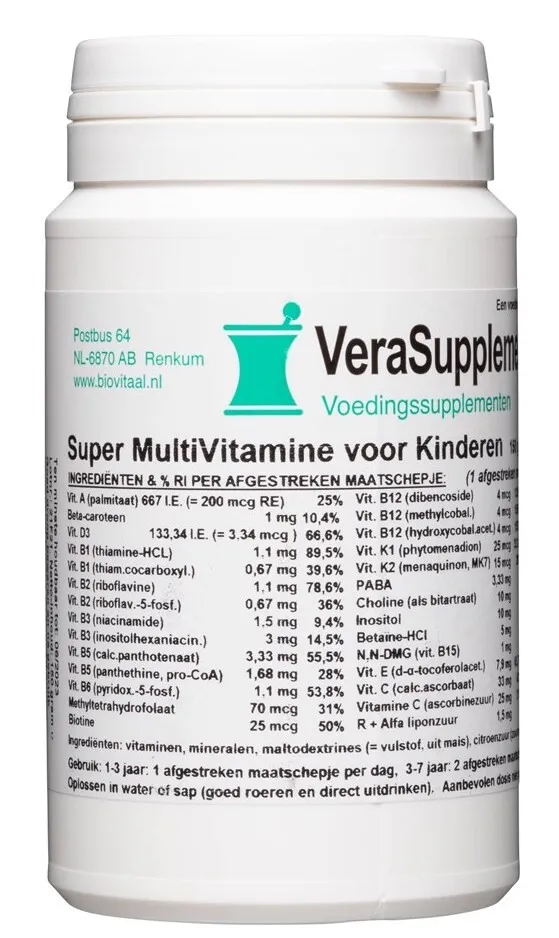 Verasupplements Super Multi Kinderen Poeder (150 gr)