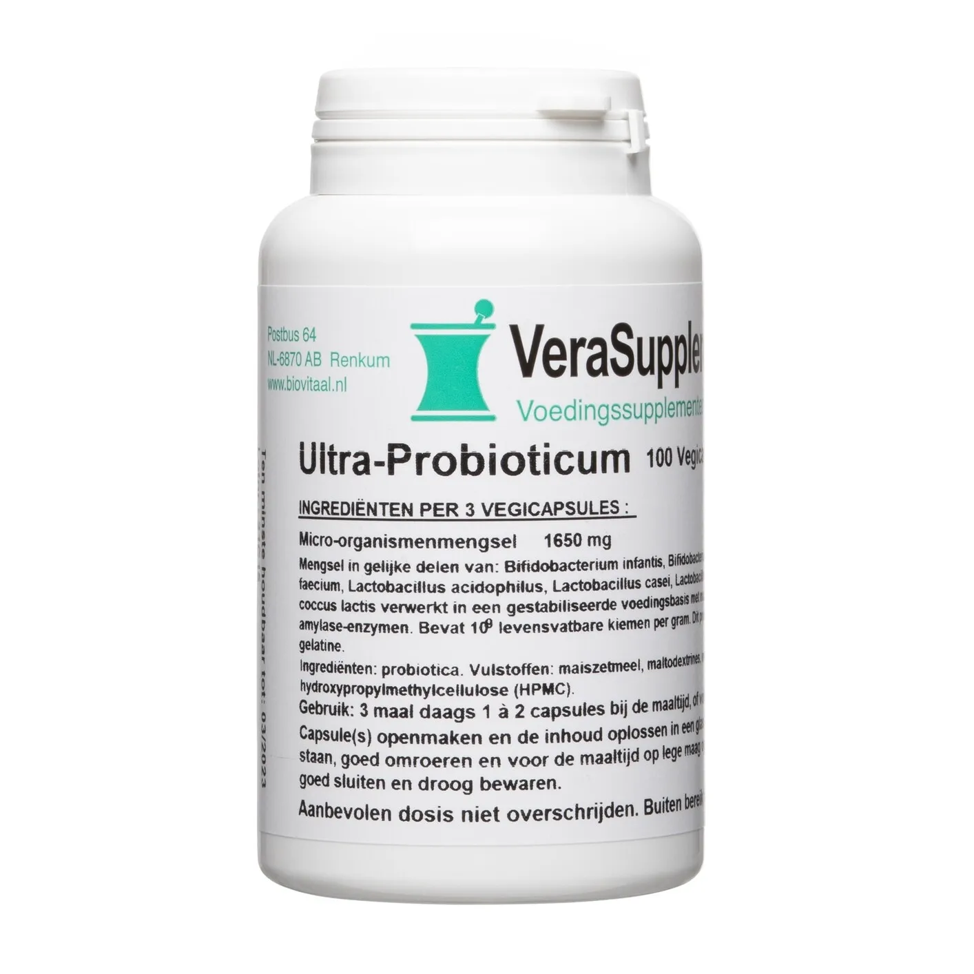 Verasupplements Ultra Probioticum Capsules (100 vegetarische capsules)