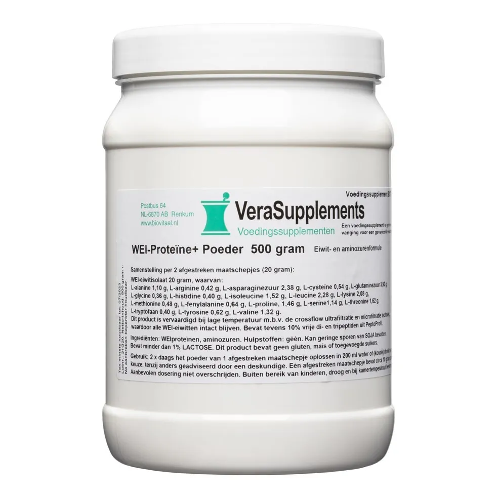 Verasupplements Wei-proteïne+ Poeder (500 gr)