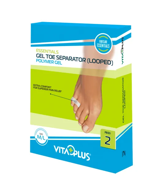 Vitaplus Essentials Gel Toe Separator (looped) Maat M/l (2 stuks)