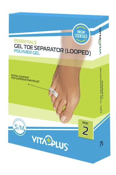 Vitaplus Essentials Gel Toe Separator (looped) Maat S/m (2 stuks)