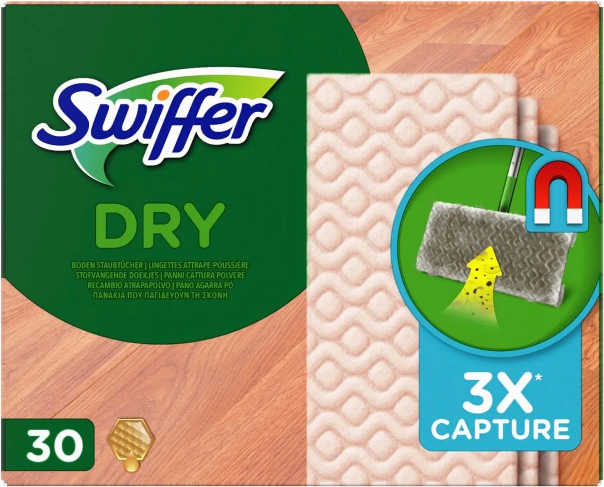Swiffer Vloerdoekjes Met Bijenwas Voor Parket (30 stuks)