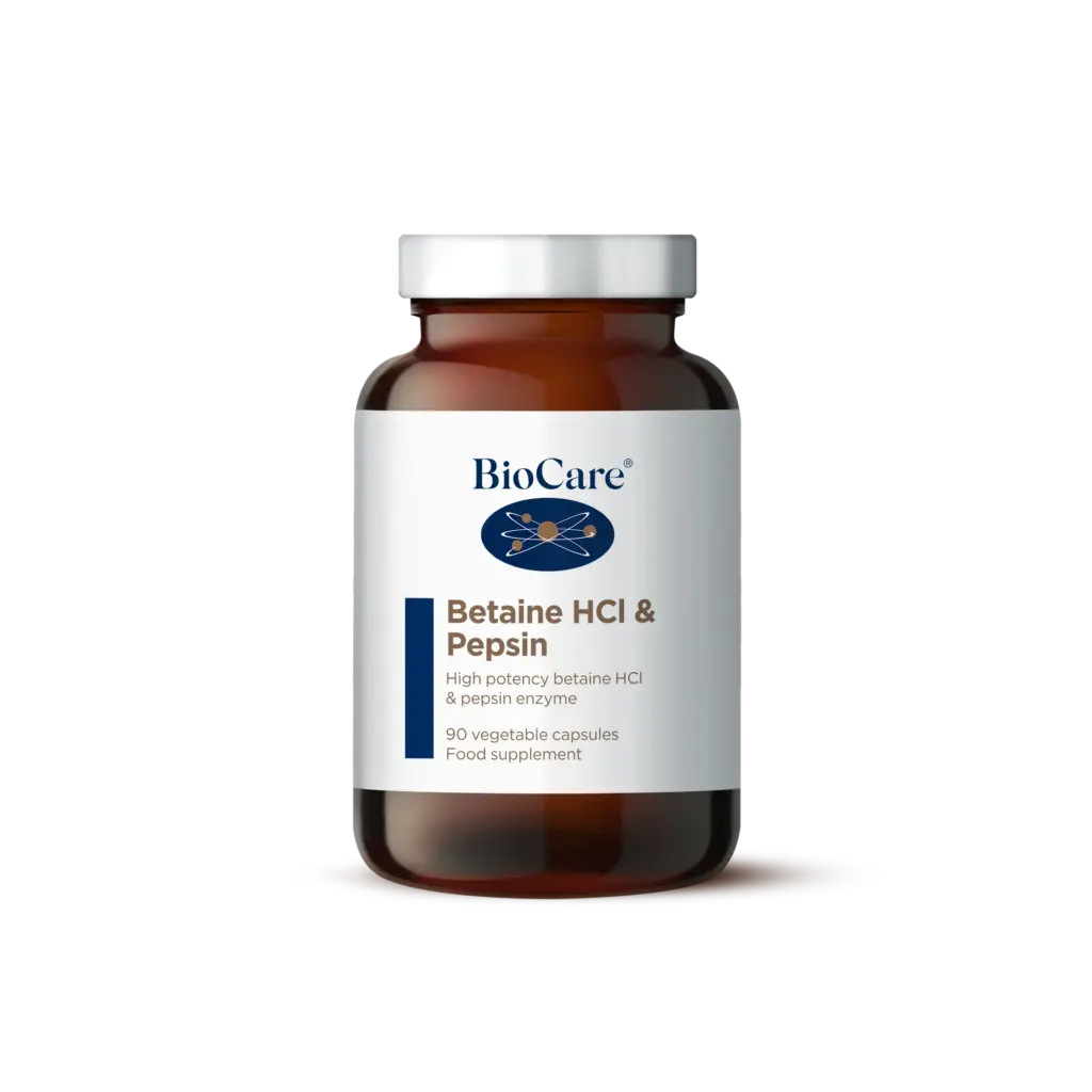 Biocare Betaine Hcl & Pepsine (90 capsules)