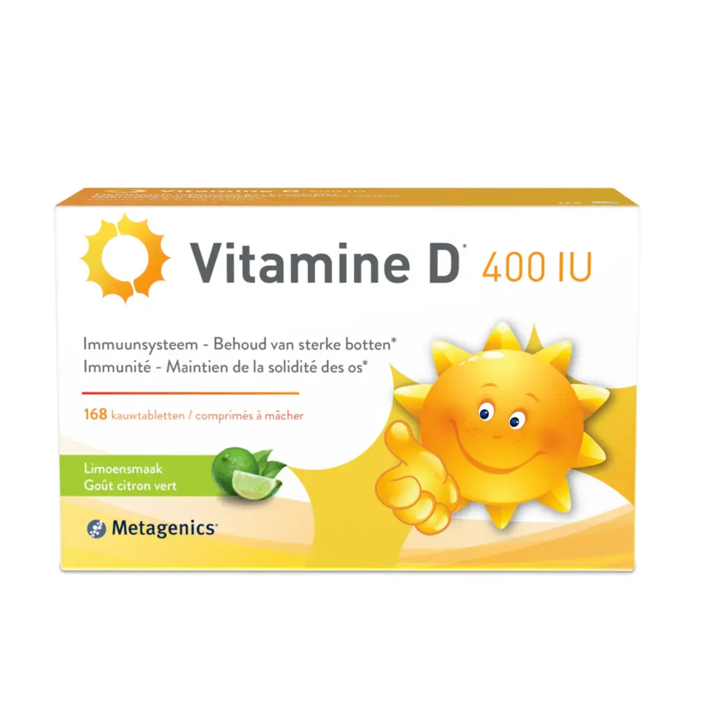 Metagenics Vitamine D 400Iu Limoen (84 kauwtabletten)