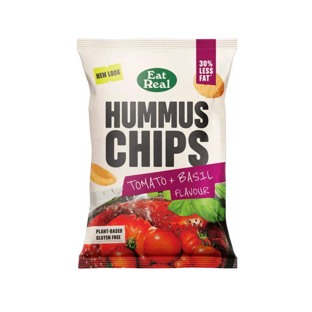 Eat Real Hummuschips Tomato&Basil (110 gr)