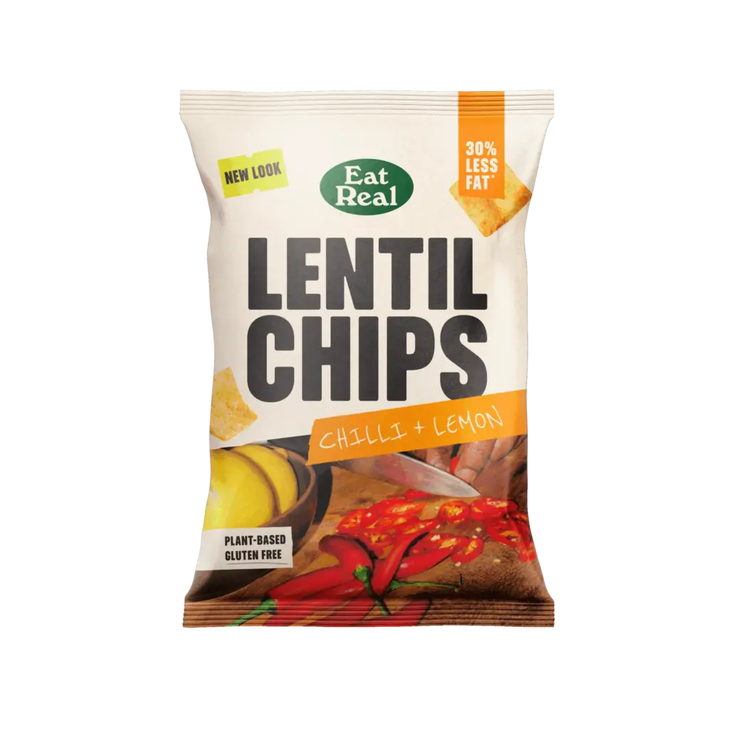 Eat Real Lentilchips Chilli&Lemon (95 gr)