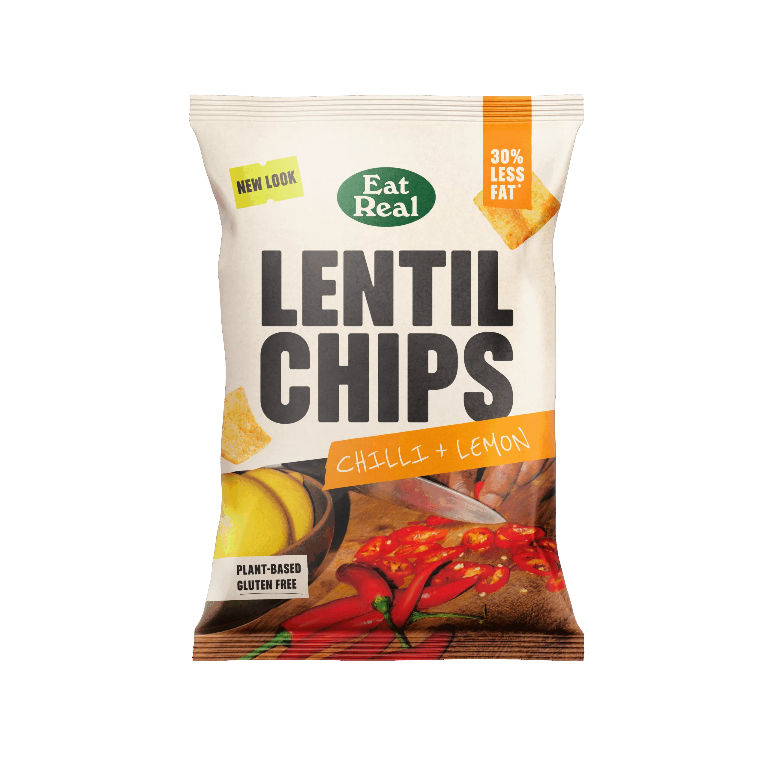 Eat Real Lentilchips Chilli&Lemon (95 gr)