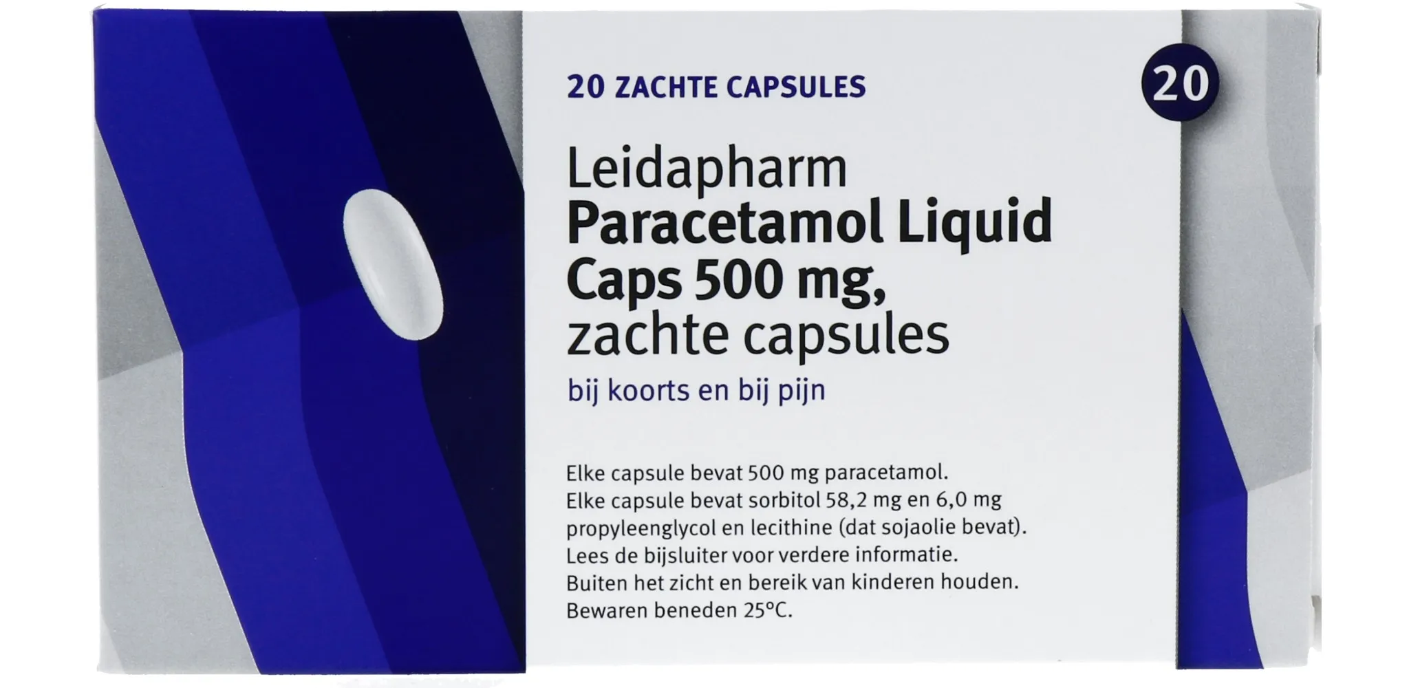 Leidapharm Paracetamol Liquid 500mg (20 capsules)