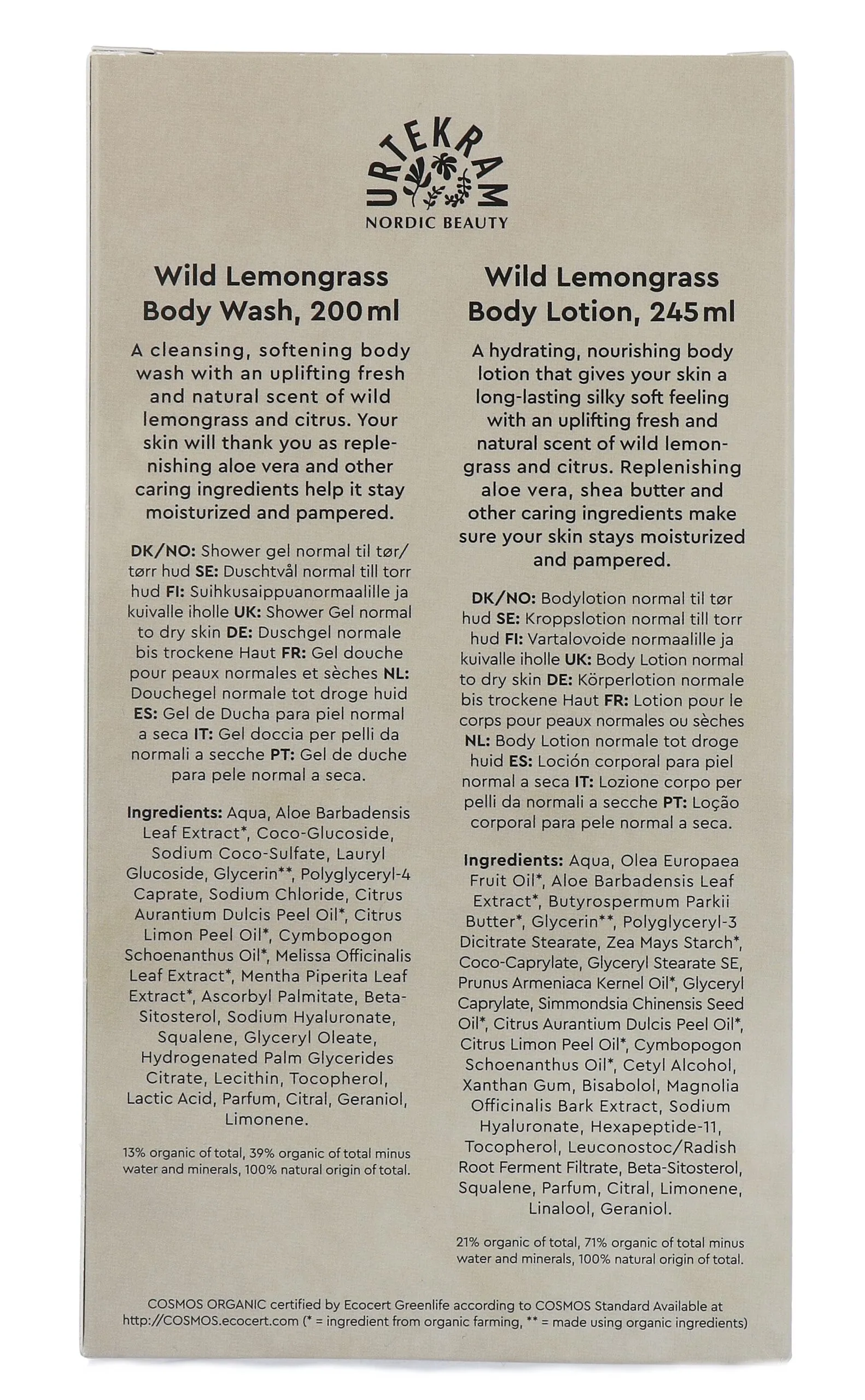 Urtekram Wild Lemongrass Gift Set (1 stuk) - image 2