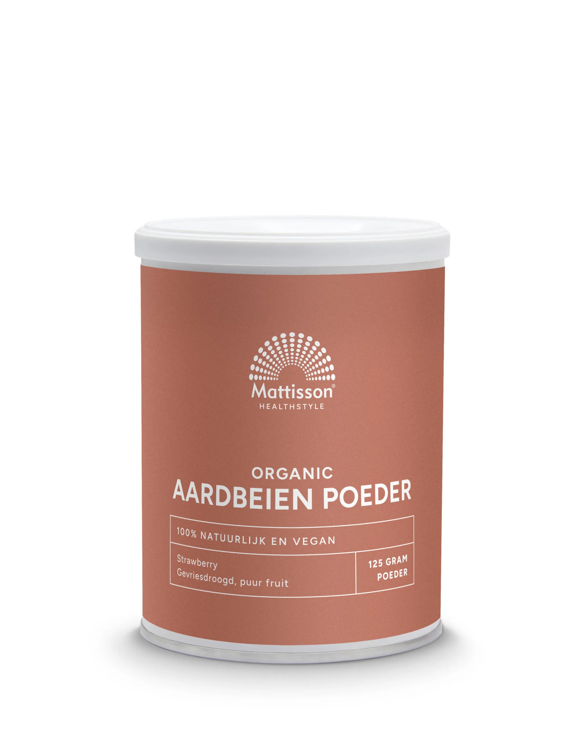Mattisson Biologische Aardbeien Poeder Gevriesdroogd (125 gr)