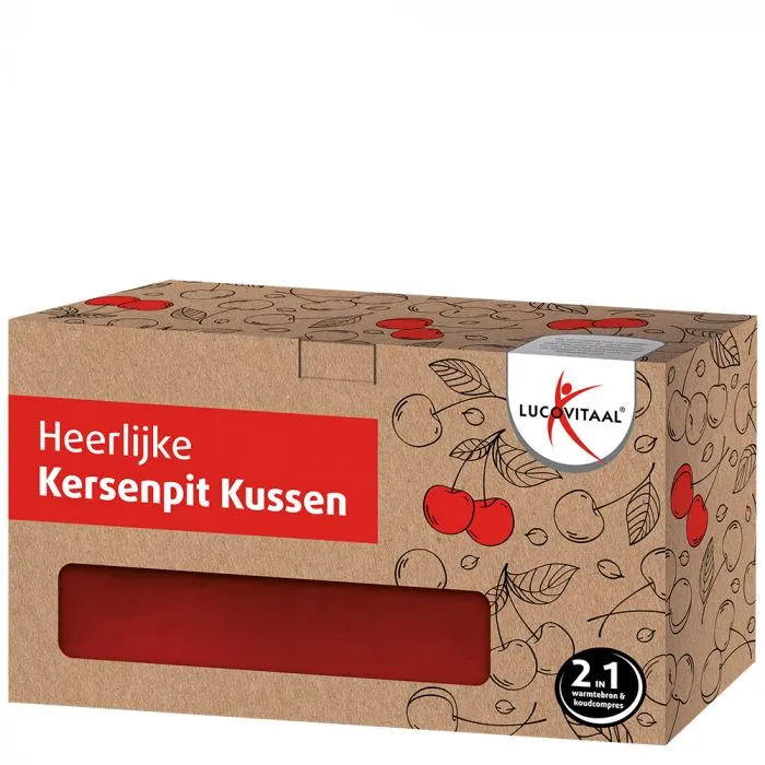 Lucovitaal Kersenpit Kussen Vierkant (1 stuk)