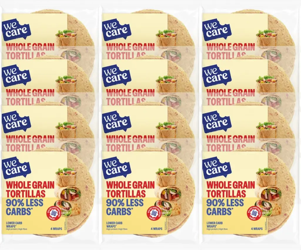 WeCare Lower Carbs Tortillas wholegrain (12 x 160 gr)