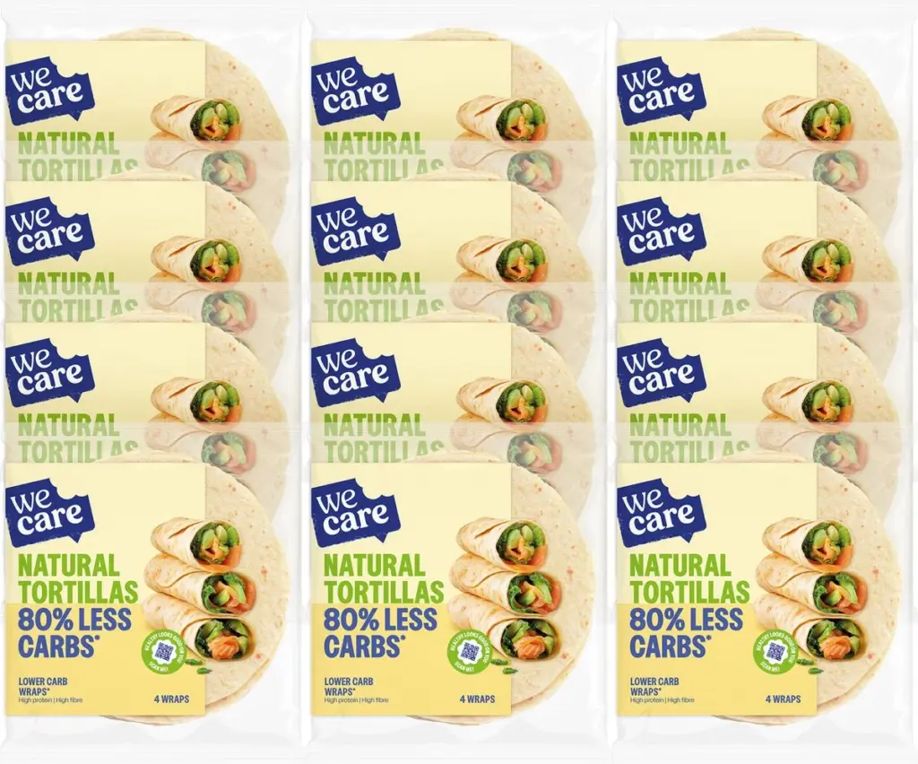 WeCare Lower Carbs Tortillas Naturel (12 x 160 gr)