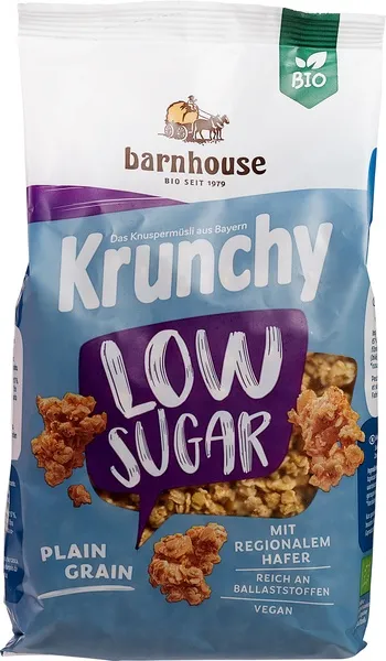 Barnhouse Muesli Plain Grain Low Supar Krunchy (375 gr)