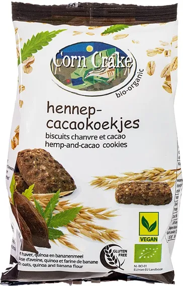 Corn Crake Haverkoekjes Hennep, Cacao (150 gr)