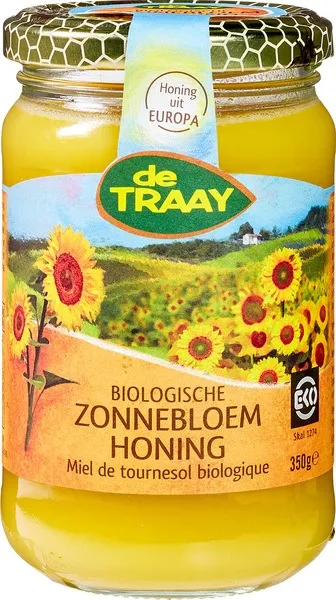 De Traay Zonnebloemhoning (350 gr)