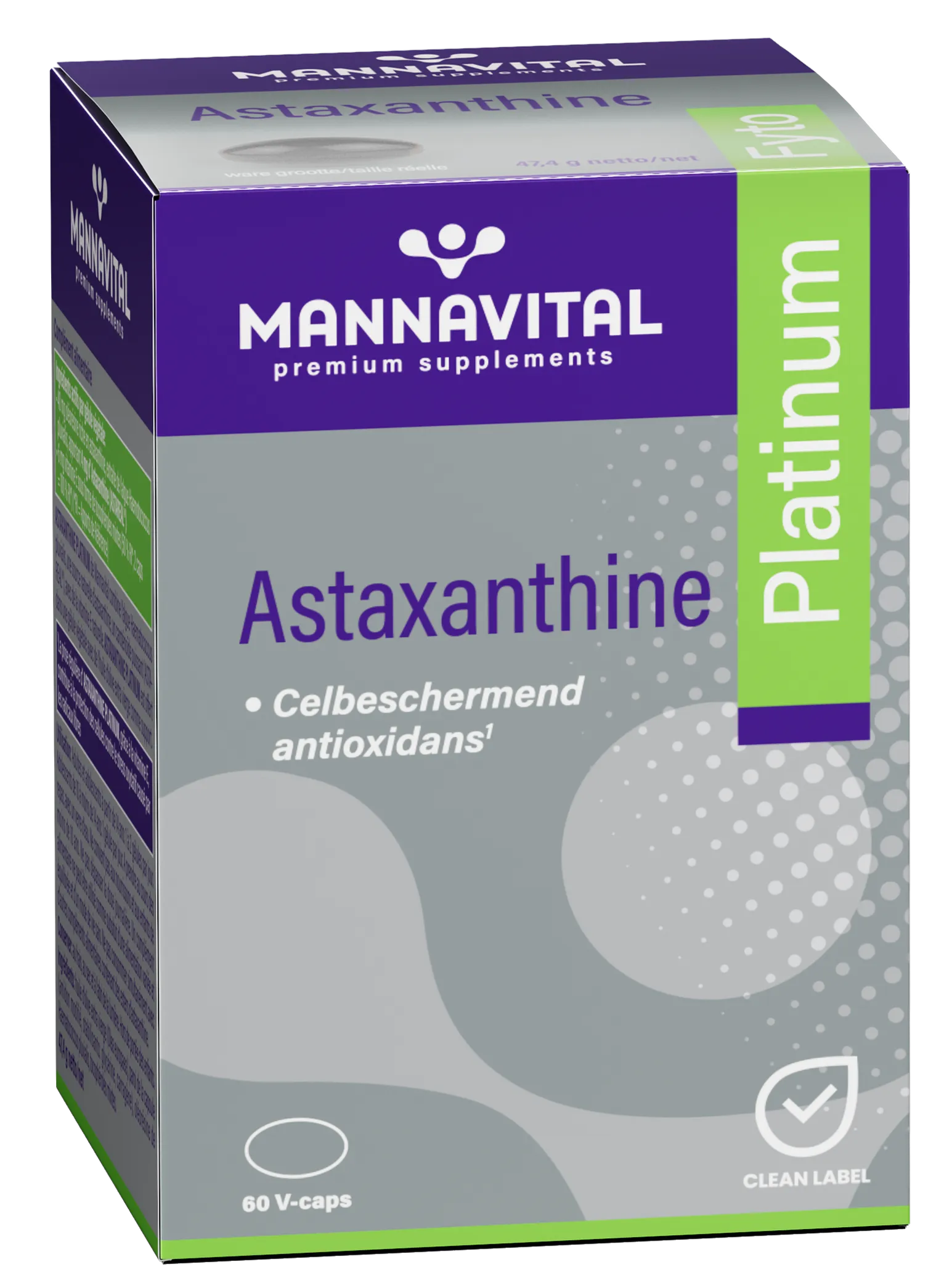 Mannavital Astaxanthine Platinum (60 vega capsules)