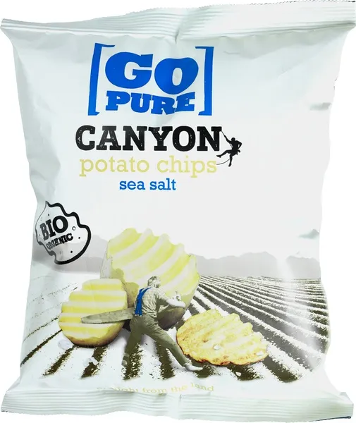 Go Pure Aardappelchips Sea Salt Canyon (125 gr)