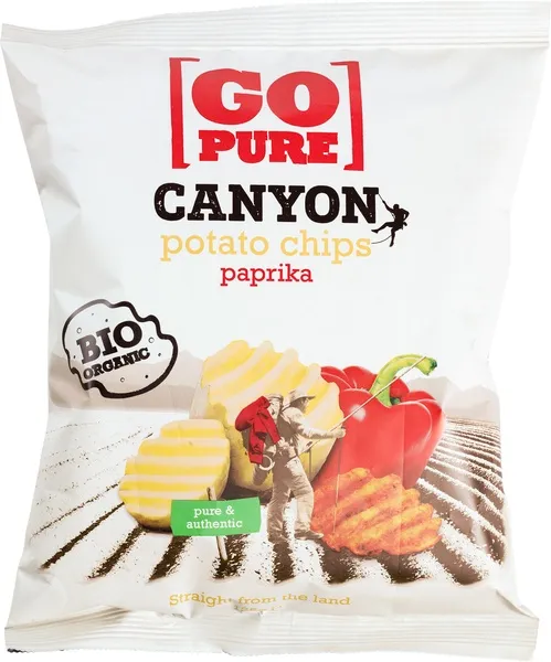 Go Pure Aardappelchips Paprika Canyon (125 gr)