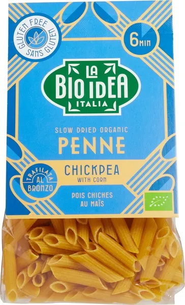 La Bio Idea Kikkererwten-Penne Met Mais Glutenvrij (250 gr)