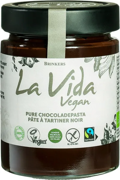 La Vida Vegan Chocoladepasta Puur (270 gr)