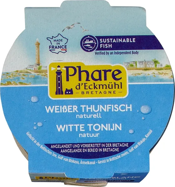 Phare d'Eckmühl Tonijn Wit In Water (160 gr)