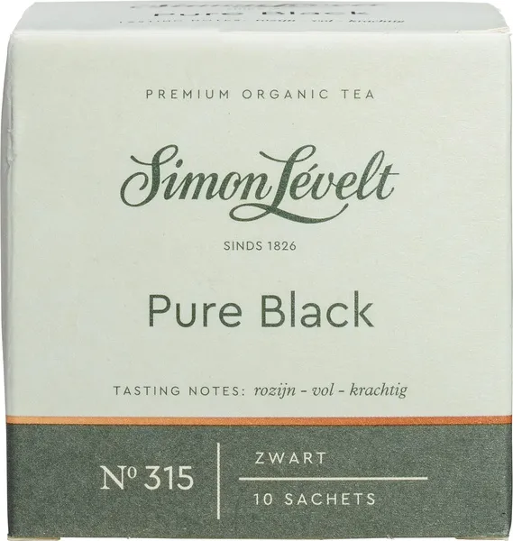 Simon Levelt Zwarte-Thee Pure Black (10 zakjes)