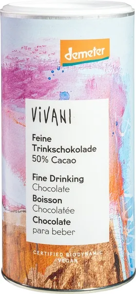 Vivani Hot-Chocolate Puur 50% (300 gr)