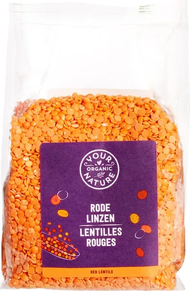 Your Organic Nature Rode-Linzen (400 gr)