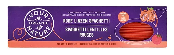 Your Organic Nature Spaghetti Van Rode Linzen (250 gr)